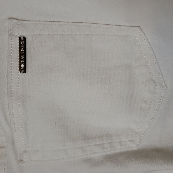 NEW Michael Kors Izzy Skinny Jeans White Designer Curvy Mid Rise Ankle Summer - Picture 4 of 11